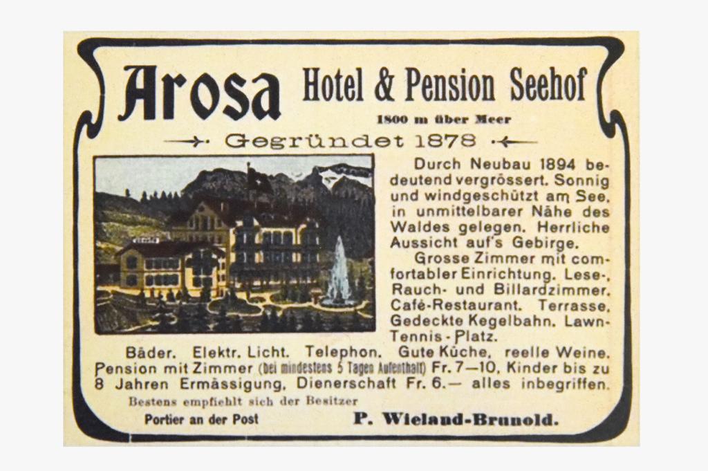 Hotel Seehof-아로사 외부 사진